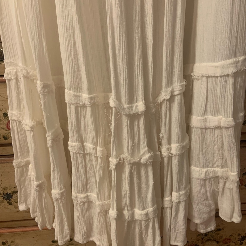 Free People White Strappy Back Maxi Dress - Picture 4 of 15